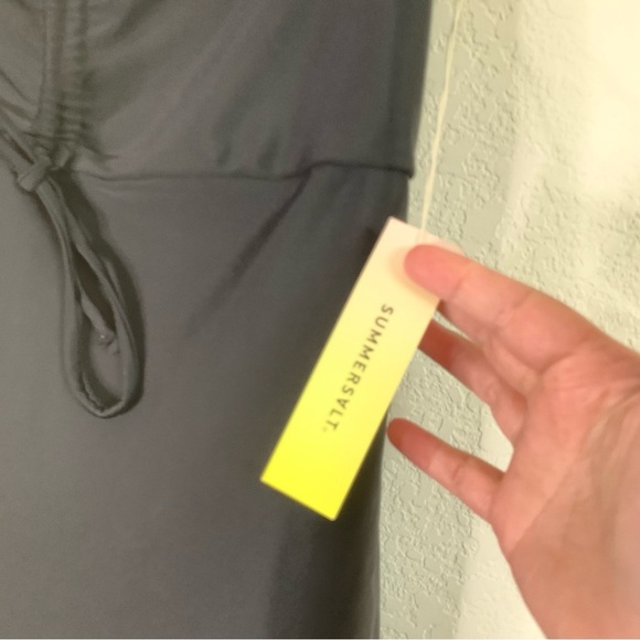 Summersalt Womens black cinch Tankini top swim 8 NEW - Picture 4 of 10